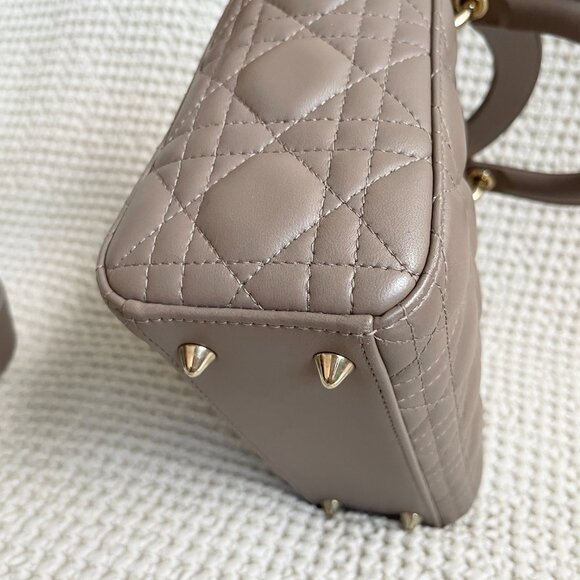 Small Lady Dior My ABCDior Bag Etoupe - Picture 4 of 13